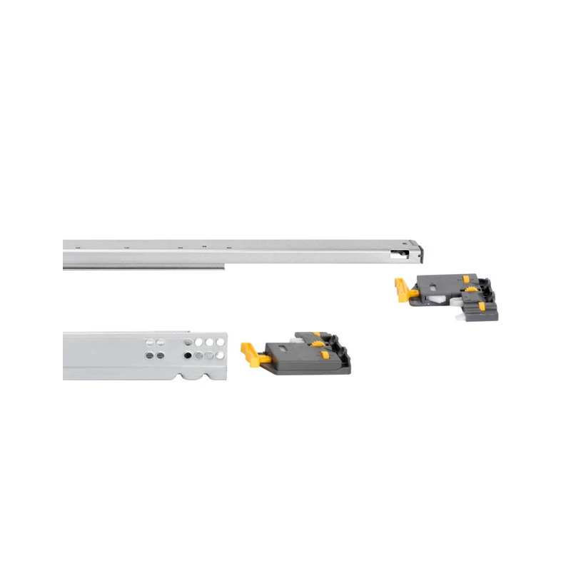 10 Paires De Coulisses Emuca Silver Profondeur 540mm Acier Zingué 2 10 Paires De Coulisses Emuca Silver Profondeur 540mm Acier Zingué – Image 2