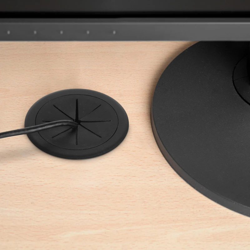 Emuca - Lot De 10 Passe-câbles Pour Table Roundot D60mm En Plastique Noir - 3920217 6 Emuca - Lot De 10 Passe-câbles Pour Table Roundot D60mm En Plastique Noir - 3920217 – Image 6