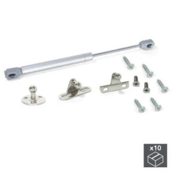 10 Pistons Portes Relevables Force 5 Kg Parcours 80mm Fixation Gris Mé