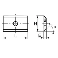 10 Plaquettes Carbure Réversible 20x12x1.5mm 2 Coupes Sidamo