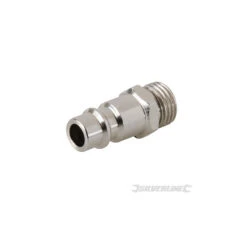 Silverline 2 Coupleurs Euro Baïonnette/filetage 1/4" BSP Mâle Tuyau Air Comprimé