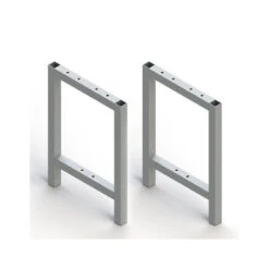 2 Pieds Pour Banc De Vestiaire Emuca Aluminium Anodisé Mat 468x330mm