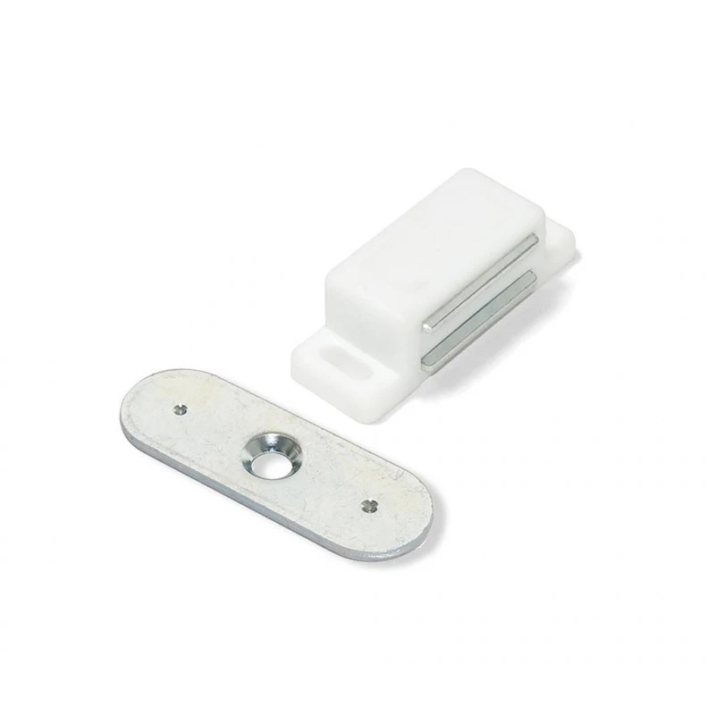 Emuca - Lot De 20 Fermetures Magnétiques Pour Portes Force 3,2kg Finition Blanc - 1275315 1 Emuca - Lot De 20 Fermetures Magnétiques Pour Portes Force 3,2kg Finition Blanc - 1275315