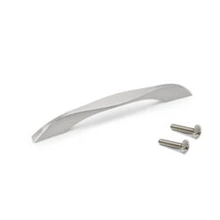 20 Poignées Pour Meuble Emuca Varna L181mm Entraxe 160mm Nickel Satiné