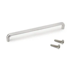 20 Poignées Pour Meuble Emuca Zagreb 236mm Entraxe 224mm Nickel Satiné