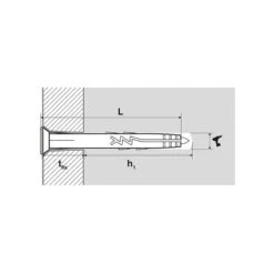 200 Chevilles à Frapper Nylon YZF6040 Tête Fraisée D6x40mm Scell-It 5 200 Chevilles à Frapper Nylon YZF6040 Tête Fraisée D6x40mm Scell-It -Kobleo 200 chevilles a frapper nylon yzf6040 tete fraisee d6x40mm scell it 2
