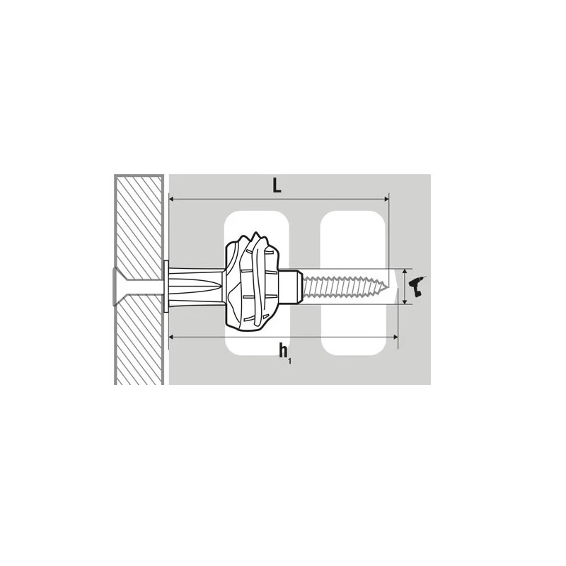 200 Chevilles Universelle UNIC0530 D5x30mm Polypropylène Scell-It 2 200 Chevilles Universelle UNIC0530 D5x30mm Polypropylène Scell-It – Image 2