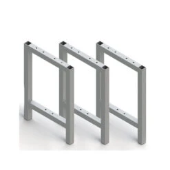 3 Pieds Pour Banc De Vestiaire Emuca Aluminium Anodisé Mat 468x330mm