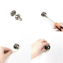 Emuca - Jeu De 5 Kits Rosace De Condamnation D35mm En Zamak Nickel Satiné Pour Porte Intérieur - 1279051 -Kobleo 5 kits rosace de condamnation d35mm zamak nickel satine 1279051 emuca 4