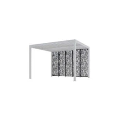 5 Panneaux Moucharabieh Gris 3,60m Pergola Bioclimatique PER3630M36