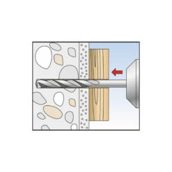 Fischer 50 Chevilles à Frapper N-Z Collerette Fraisée 100mm -Kobleo 50 chevilles a frapper n z collerette fraisee 100mm 3