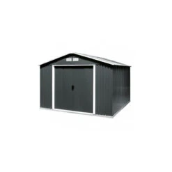 Abri De Jardin Anthracite En Métal Colossus 10x8 7,75 M2 DUAE108PR