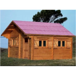 Abri De Jardin En Bois 60 Mm 35,34 M2 Sapin Massif CZ5060.02