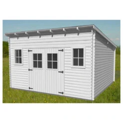 Abri De Jardin Madriers Bois Massif 1733 M2 Toit Multidirectionnel LA4 -Kobleo abri de jardin madriers bois massif 1733 m2 toit multidirectionnel la4 habrita foresta 2