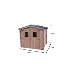 Abri Jardin En Madriers Douglas 20mm Sans Plancher 5,32m² DA2421.02N -Kobleo abri jardin en madriers douglas 20mm sans plancher 5 32m2 da2421 02n 2