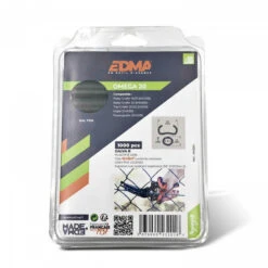 EDMA Agrafe OMEGA 20 Galva Plastifié Gris, 1000 Pièces 43201 -Kobleo agrafe omega 20 galva plastifie gris 1000 pieces 43201 edma 2
