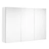 ALLIBERT Armoire De Toilette 100 Cm 3 Portes Miroir 6 étagères Blanc Ultra Mat