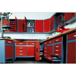 Armoire Murale 2 Portes 4 étagères 2 Panneaux Bleu Marine Kupper -Kobleo armoire murale 2 portes 4 etageres 2 panneaux bleu marine kupper 3