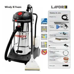 Aspirateur Injecteur-extracteur 2400W Max. 130l/s WINDY IE FOAM