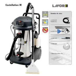 Aspirateur Injecteur-extracteur 2400W Silencieux 2 Moteurs 108l/s COST