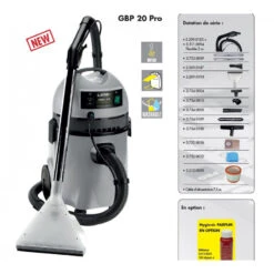 Aspirateur Injecteurs Extracteurs Pour Moquettes 1200W 20L 70L/s GBP 2