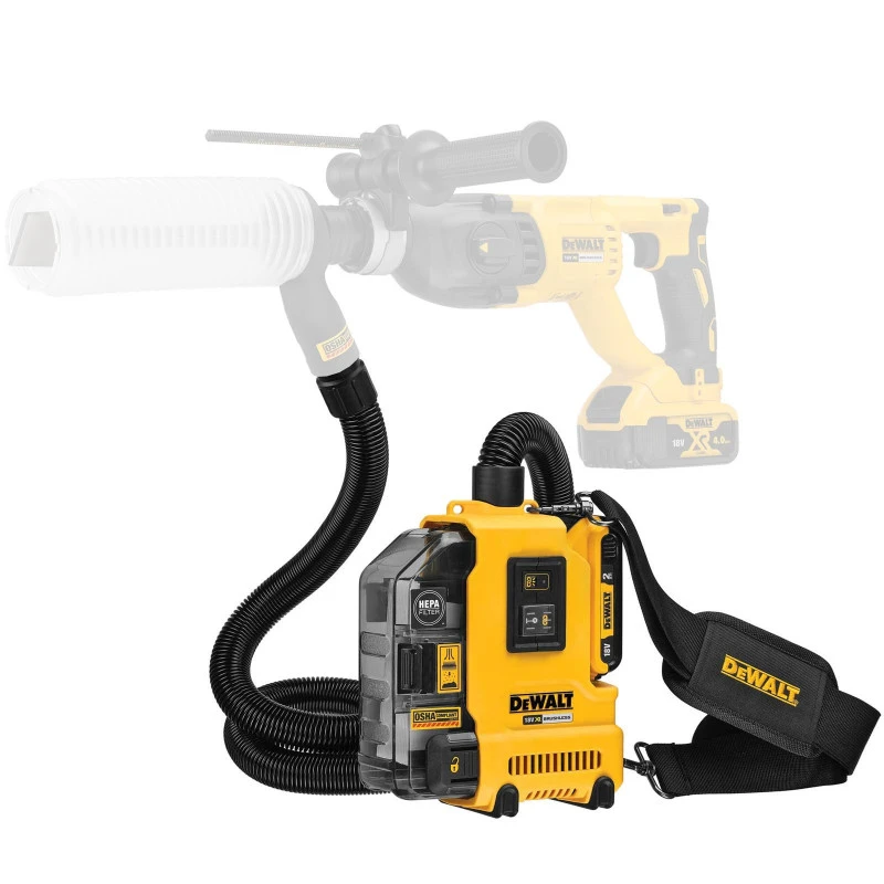 DeWALT Aspirateur Portable XR 18V Brushless 9 L/sec Sans Batterie Ni Chargeur 2 DeWALT Aspirateur Portable XR 18V Brushless 9 L/sec Sans Batterie Ni Chargeur – Image 2