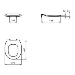 Ideal Standard Assise Pour Cuvette Suspendue Enfant Jaune Contour 21 -Kobleo assise pour cuvette suspendue enfant jaune contour 21 ideal standard 2