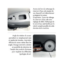 Autolaveuse Accompagnée Larg 450mm 24V Batterie GEL (jusqu’à 1600m² ) -Kobleo autolaveuse accompagnee larg 450mm 24v batterie gel jusqu a 1600m2 lavor 2