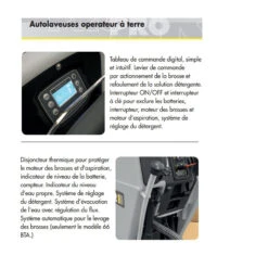 Autolaveuse Autotractée 660/900mm 2640 M²/h 24V 2x Batteries Tubulaire -Kobleo autolaveuse autotractee 660 900mm 2640 m2 h 24v 2x batteries tubulaire 3