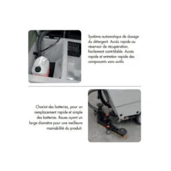 Autolaveuse Autotractée 660/900mm 2640 M²/h 24V 2x Batteries Tubulaire -Kobleo autolaveuse autotractee 660 900mm 2640 m2 h 24v 2x batteries tubulaire 4