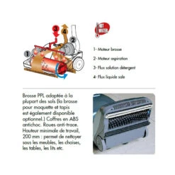 Autolaveuse Eau Chaude 90° 1015 M2/h 290mm CRYSTAL CLEAN Lavor -Kobleo autolaveuse eau chaude 90deg 1015 m2 h 290mm crystal clean lavor 3