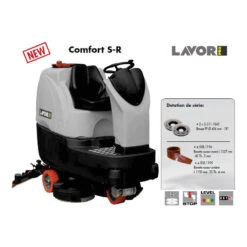 Autolaveuse Opérateur à Bord 900/1000 Mm 6200 M²/h 24V Comfort S-R 90