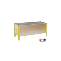 Bac à Fleurs 410x1200x400mm 150L Vert/galva Urban Garden