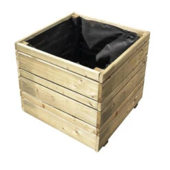 Bac à Fleurs Jardipolys OSLO Carré 50x50x50cm En Pin