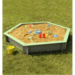 Bac à Sable 6 HEXAGONAL Avec Couvercle D180xH25cm Jardipolys -Kobleo bac a sable 6 hexagonal avec couvercle d180xh25cm jardipolys 2