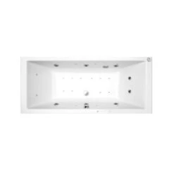 Baignoire Balnéo Rectangulaire 170 X 75 Cm 18 Buses 175 L Spallibert