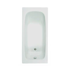 ALLIBERT Baignoire Rectangulaire Gain De Place 120x70 Cm Blanc FLAVIS