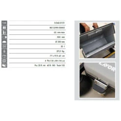 Balayeuse Mécanique 500mm 30L BSW 651 M -Kobleo balayeuse mecanique 500mm 30l bsw 651 m 2