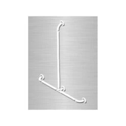 Barre D'appui Lisse Renforcée Main Courante "T" Option1 Blanche (Acces