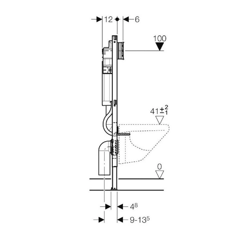 Bâti-support Réservoir 6 / 75 L Geberit Duofix Sigma Mural 111303005 3 Bâti-support Réservoir 6 / 75 L Geberit Duofix Sigma Mural 111303005 – Image 3