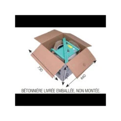 Bétonnière Brouette Rollbeta 0.3kW Cuve 134L Malaxage 100L Imer -Kobleo betonniere brouette rollbeta 0 3kw cuve 134l malaxage 100l imer 3