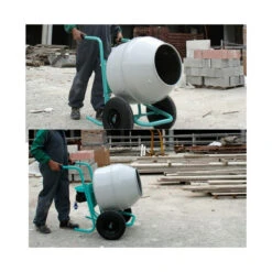Bétonnière Brouette Rollbeta 0.3kW Cuve Acier 138L Malaxage 100L Imer -Kobleo betonniere brouette rollbeta 0 3kw cuve acier 138l malaxage 100l imer 2