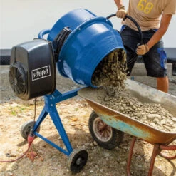 Bétonnière Mix 125 550W 125L Scheppach -Kobleo betonniere mix 125 550w 125l scheppach 4