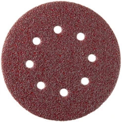 Blister De 5 Disques Perforés D125mm 8 Trous Gr240 Sidamo