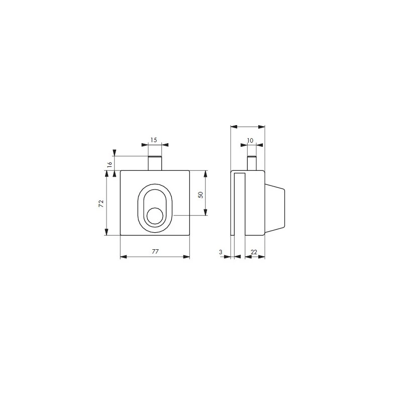 Boîtier Verrou Cavalier à Cylindre 30 X 10 Mm 2 Boîtier Verrou Cavalier à Cylindre 30 X 10 Mm – Image 2