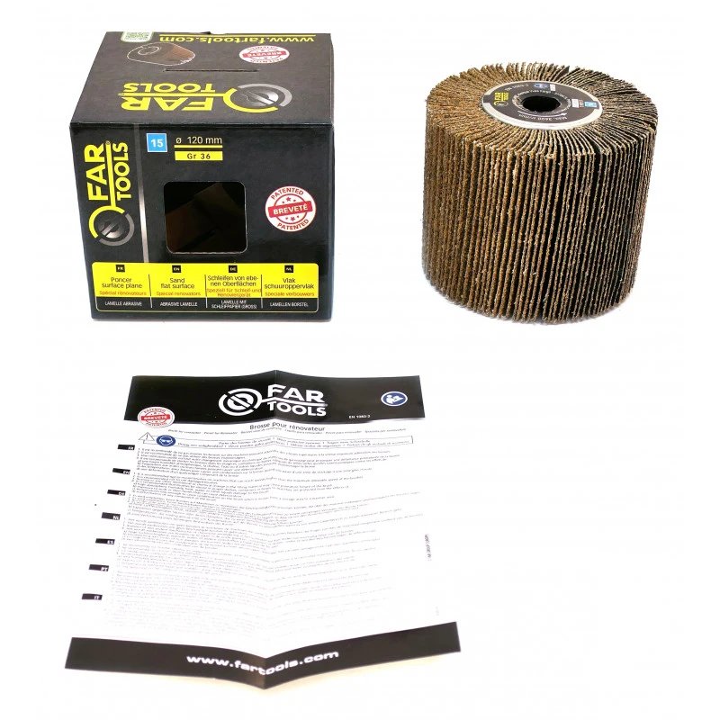 Brosse à Lamelles Abrasives Fartools A36 Pour Poncer Surfaces Planes 2 Brosse à Lamelles Abrasives Fartools A36 Pour Poncer Surfaces Planes – Image 2