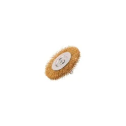 Brosse Circulaire Sur Tige 6mm D.100fil Ondule Acier Laitonne