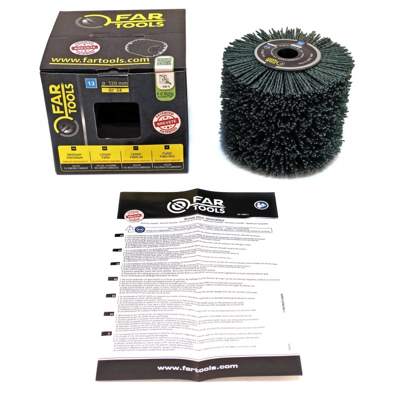 Brosse Nylon Fartools A36 D120mm Gr 36 Vert Pour Nettoyer Et Décrasser 2 Brosse Nylon Fartools A36 D120mm Gr 36 Vert Pour Nettoyer Et Décrasser – Image 2