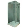 Cabine Douche Carrée Hydromassante 90 X 90 Cm Accès Face Porte Pivotan