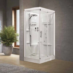 Cabine Douche Standard Sans Coiffe 100 X 70 Mécanique à Droite NEW HOL